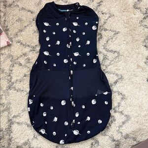 Happiest Baby Navy Polka Dot Sleep Sack Swaddle for Kids